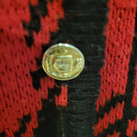 XL Vintage red and black plaid pattern vest  by Tally Ho - Picture 7 of 8